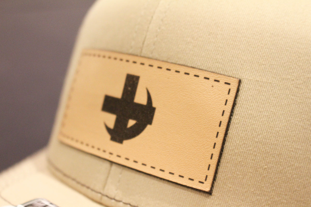 Lambda Chi Alpha | Richardson Trucker Snapback Hat, Leather Patch