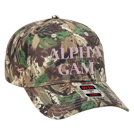 Alpha Gamma Delta | Camo Hat