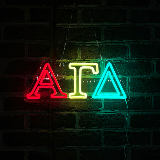Alpha Gamma Delta | Greek Letters Neon Sign