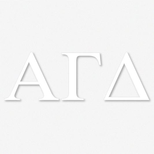 Alpha Gamma Delta | Greek Letters Window Decal