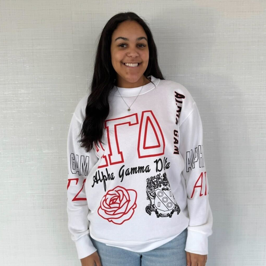 Alpha Gamma Delta | Collage Crewneck by Locale